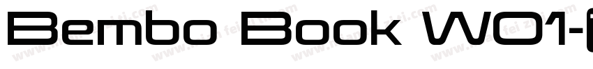 Bembo Book W01字体转换